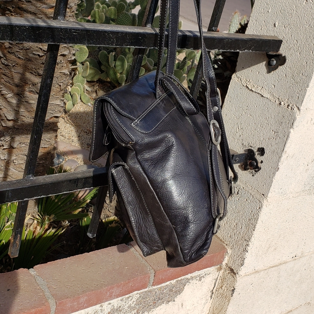 Leather Backpack - image 8